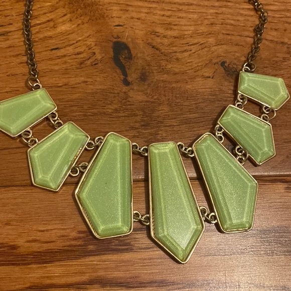 bp Jewelry - Light green statement necklace with gold